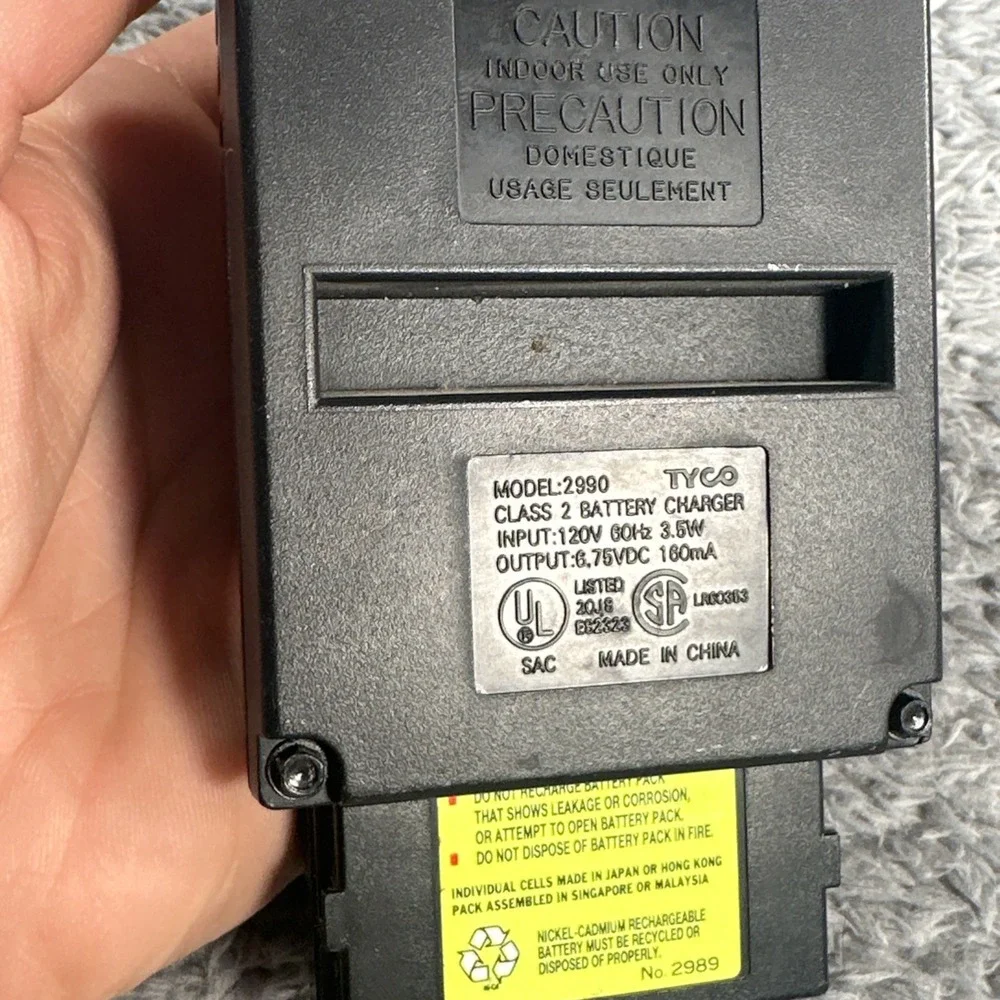 Tyco RC 6V Jet Turbo 4 Hour Quick Charger 2990 w/ NiCd Battery Pack UNTESTED